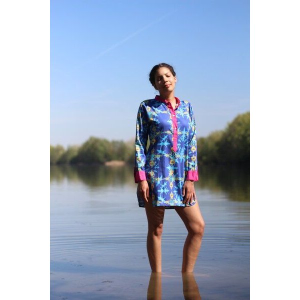 Sophia Schneider-Esleben Tunika Europa - Lange Bluse aus Bio-Baumwolle
