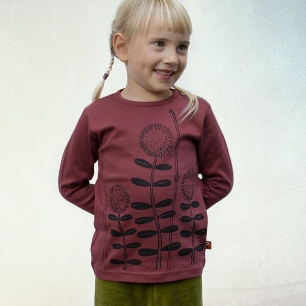 Cmig Waldblumen Langarmshirt für Kinder