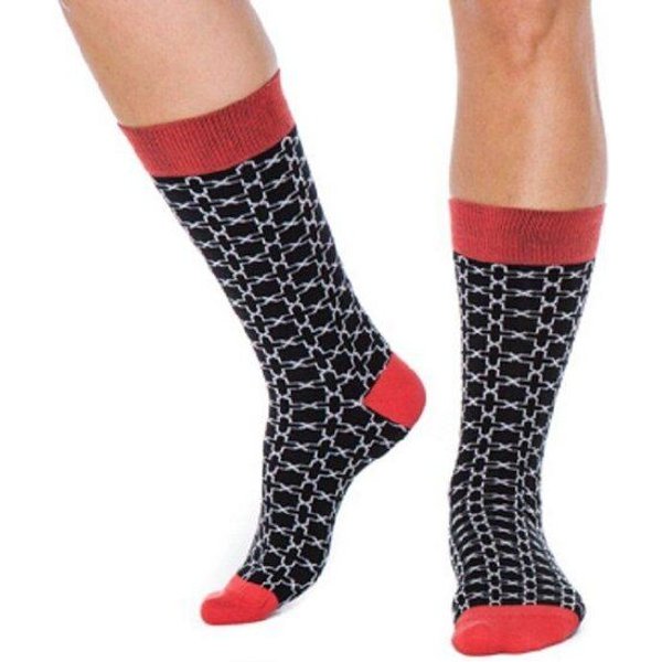 organic socks of sweden Socken mit eingestricktem Muster