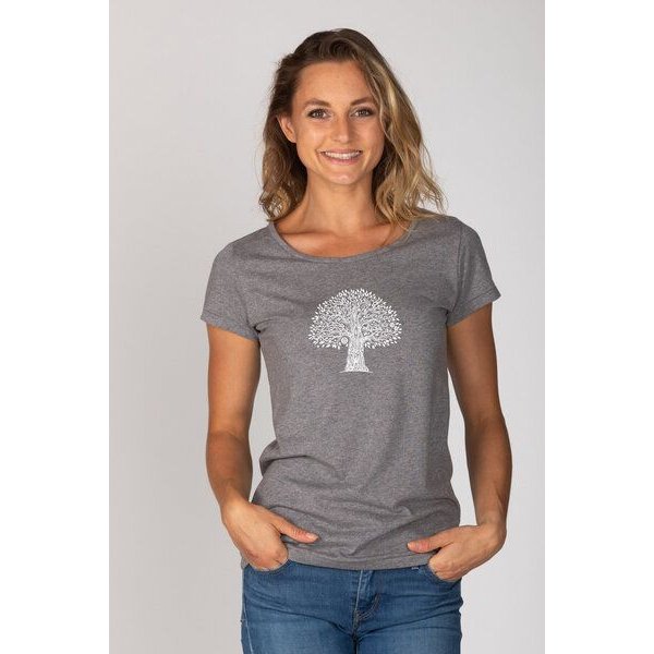 Brandless Basic Bio T-Shirt (ladies) Nr.2 tree life GOTS 155g/m²