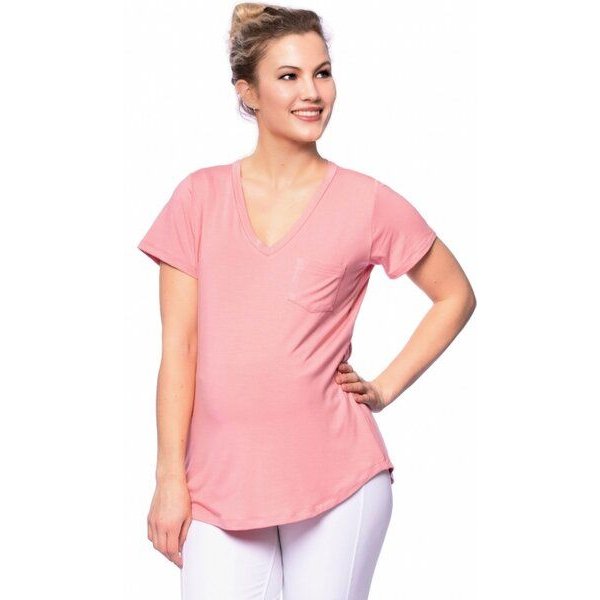 Milchshake CASSI zweilagiges Oversized Umstands- und Stillshirt aus Tencel-Modal