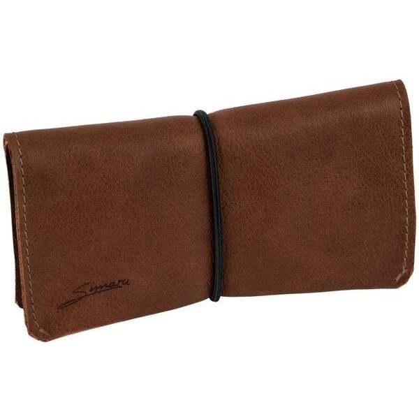 Simaru Leder Tabaktasche "SINTRA" mit auswechselbarem Gummi.