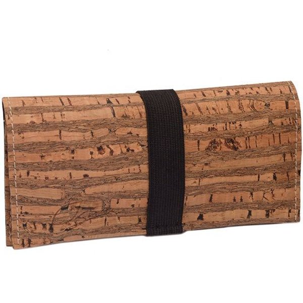 Simaru Tabaktasche 35g "LEIRA" aus Kork mit Gummiband.