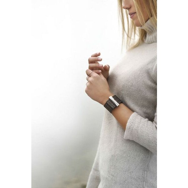 WEWOOD Holz-Armband TALIA CHOCO BLACK SILVER