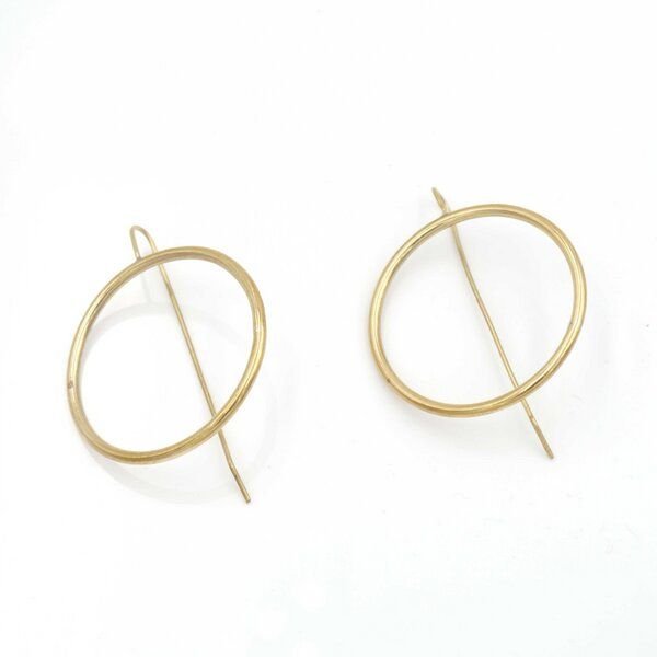 Bawa Hope Messingohrring Hoop, long hook