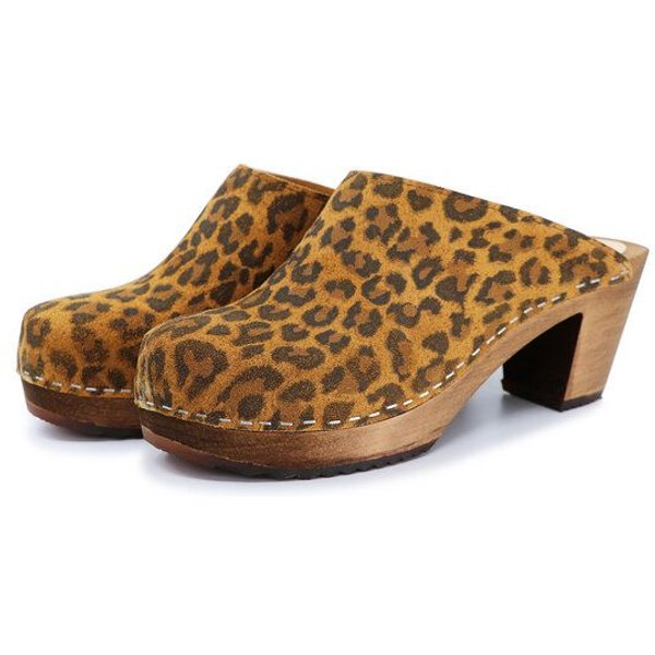 LIV - schwedische Holz Clogs von me&myclogs - high mid heel