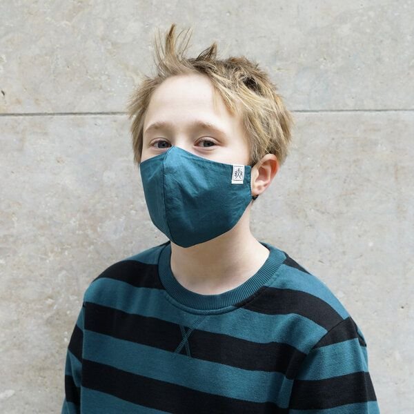 Band of Rascals Kinder Behelfs-Mund-Nasen-Maske aus 100% Baumwolle (aus biologischem Anbau)
