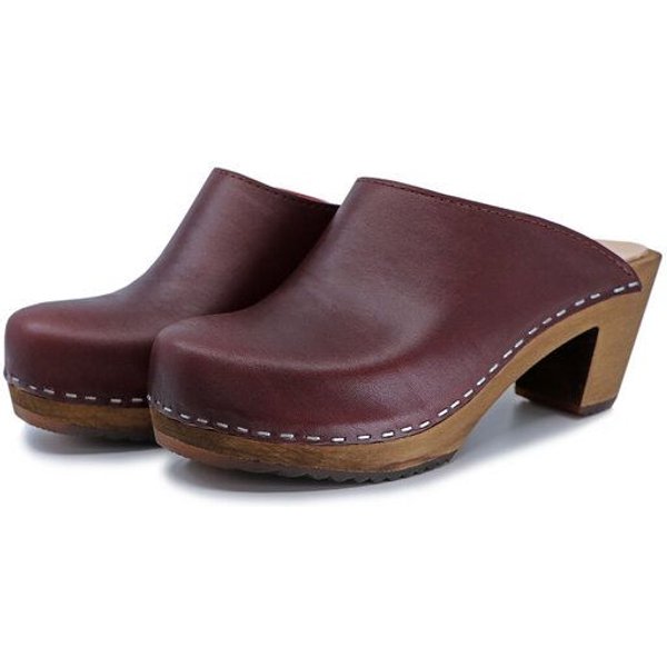 LIV - schwedische Holz Clogs von me&myclogs - high mid heel