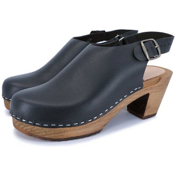 IDÉ - schwedische Holz Clogs von me&myClogs - high mid heel