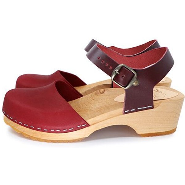 FREJA - schwedische Holz Clogs Sandale von me&myclogs - low heel