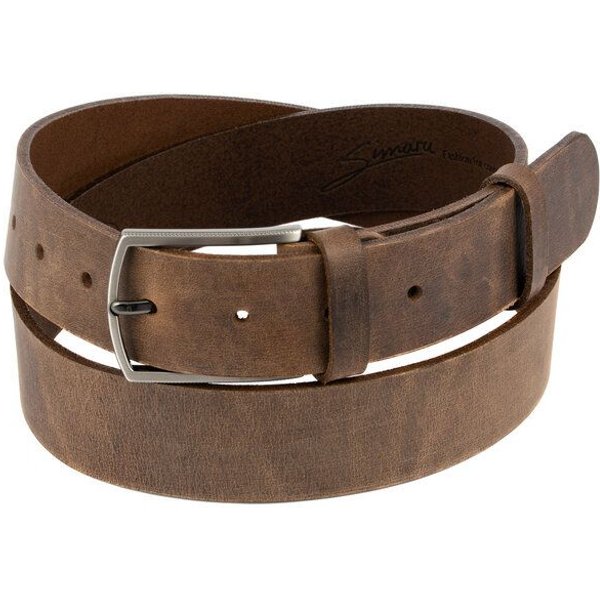 Simaru Ledergürtel Marseille Used-Look, Leder pflanzlich gegerbt