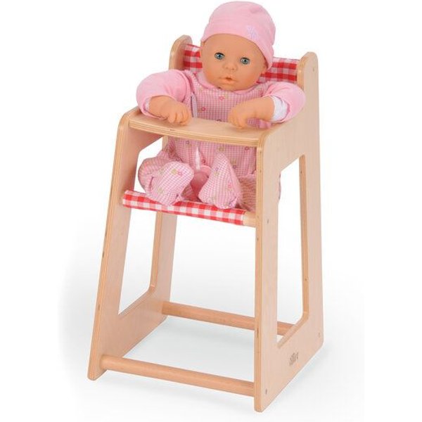 Bätz Holzspielwaren Puppenhochstuhl mit Stoffhänger - Einfach toll für die Kleinen