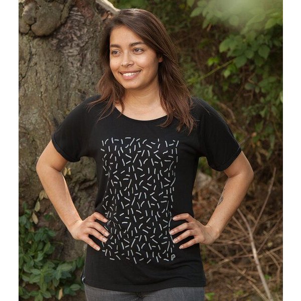 päfjes Streusel - Fair gehandeltes Rolled Sleeve Frauen T-Shirt - Modal