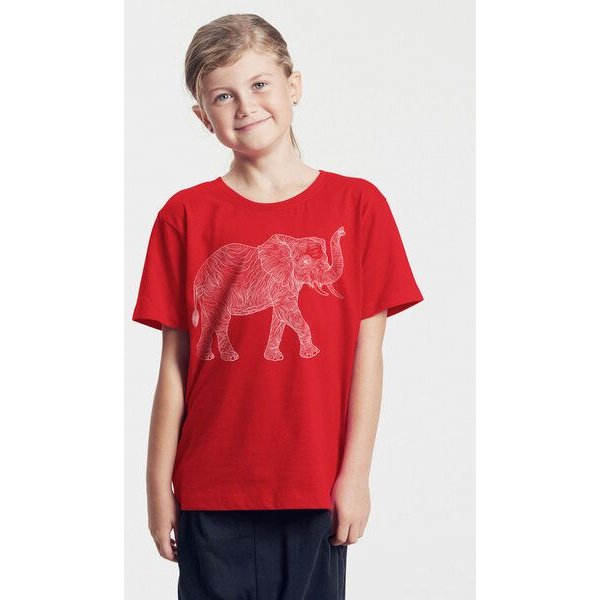 Peaces.bio - handbedruckte Biomode Bio-Kinder T-Shirt "Babyelefant"