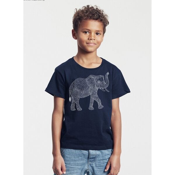 Peaces.bio - handbedruckte Biomode Bio-Kinder T-Shirt "Babyelefant"