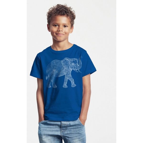Peaces.bio - handbedruckte Biomode Bio-Kinder T-Shirt "Babyelefant"