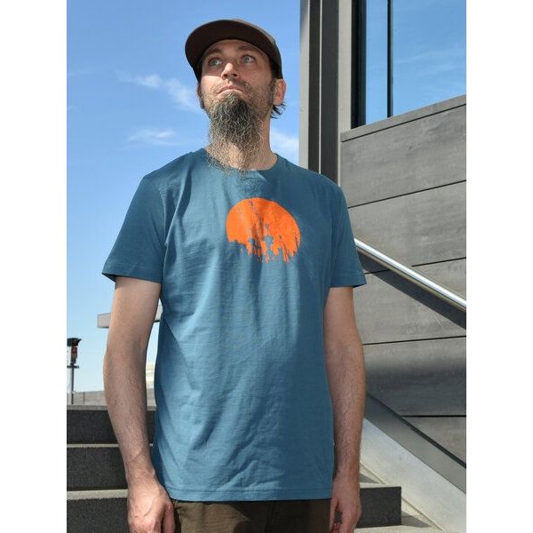 T-Shirtladen-Marktstrasse GmbH Kräne blaugrau Boy-T-Shirt