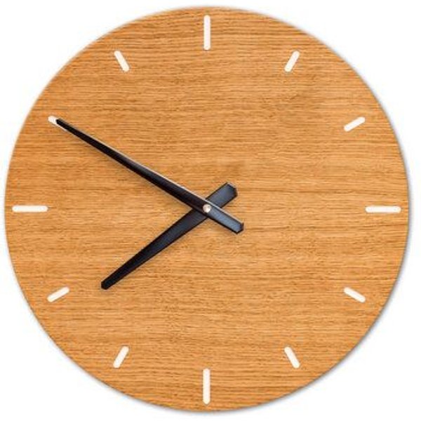 klotzaufklotz Wanduhr Furnier