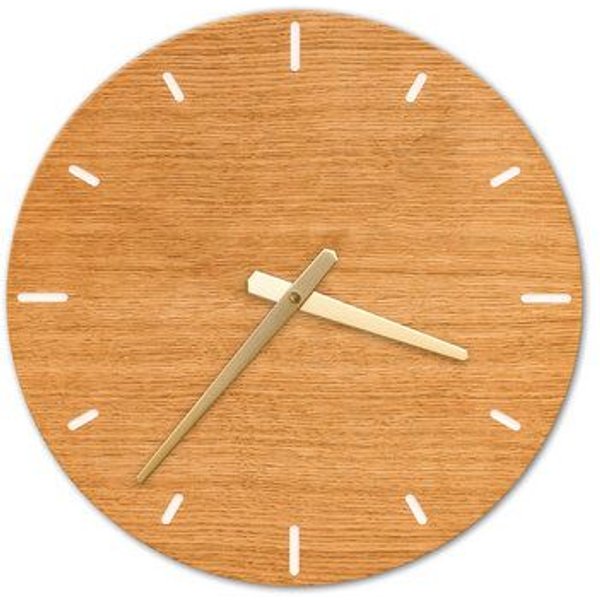 klotzaufklotz Wanduhr Furnier