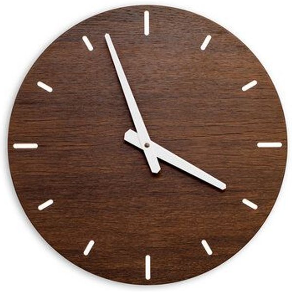 klotzaufklotz Wanduhr Furnier