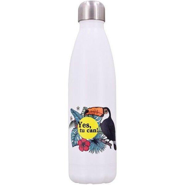 Dora's Dora’s Edelstahl-Thermoflasche "Tucan" (0,5l) – Doppelwandig & Isoliert – Exotisches Design
