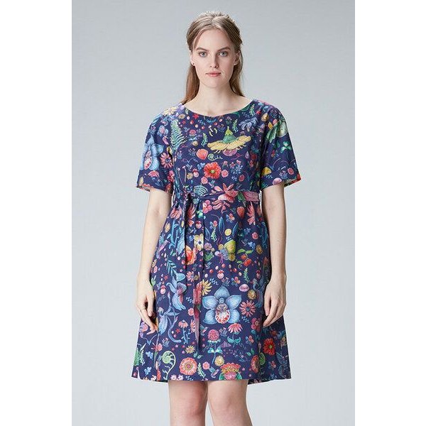Studio Hertzberg Blumenkleid "Ee-sther" aus Baumwolle & Lyocell