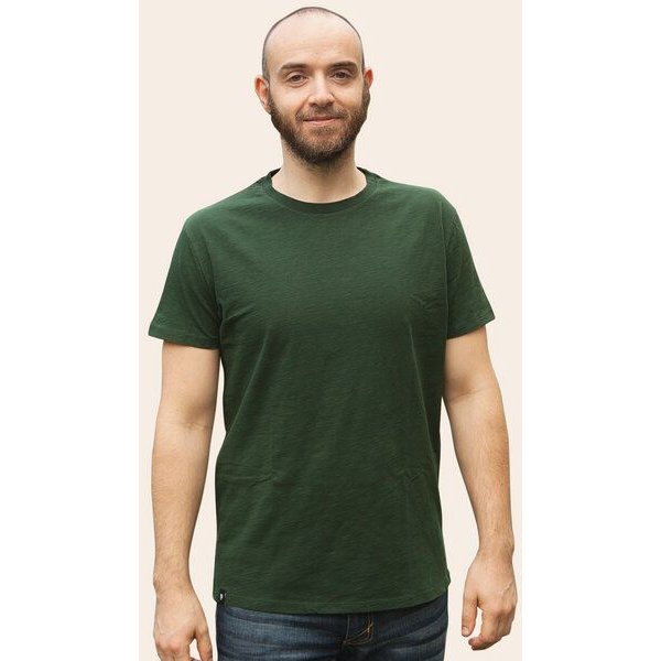 päfjes Basic / Blanko - Fair gehandeltes Bio Männer T-Shirt Slub