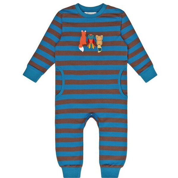 Sense Organics & friends in cooperation with GARY MASH Bunter Baby Sweat Overall geringelt