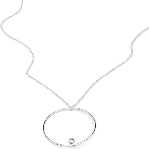 Jonathan Radetz Jewellery Kette EFFECT, Silber 925, Sterlingsilber, Länge 43 -53 cm, Durchmesser 30mm, Handmade in Germany, JRJ