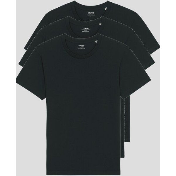 YTWOO 3er Pack Basic Unisex T-Shirt aus Bio Baumwolle | viele Farbkombinationen | Fair Trade | Nachhaltig