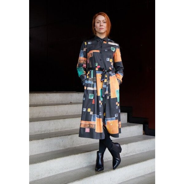 Sophia Schneider-Esleben Dress Marie, Triadic - Damenkleid aus Bio-Baumwolle