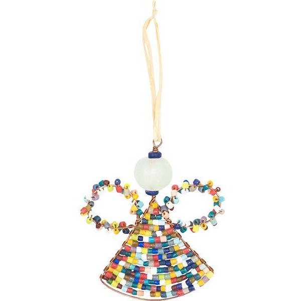 Global Mamas Upcycling Christbaumschmuck - Angel - Rainbow - Weihnachten - Geschenkdeko - Weihnachtsdeko