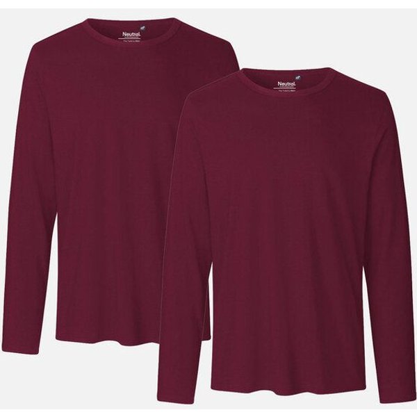 Neutral® Neutral Doppelpack Long Sleeve Shirt Herren - Bio-Baumwolle