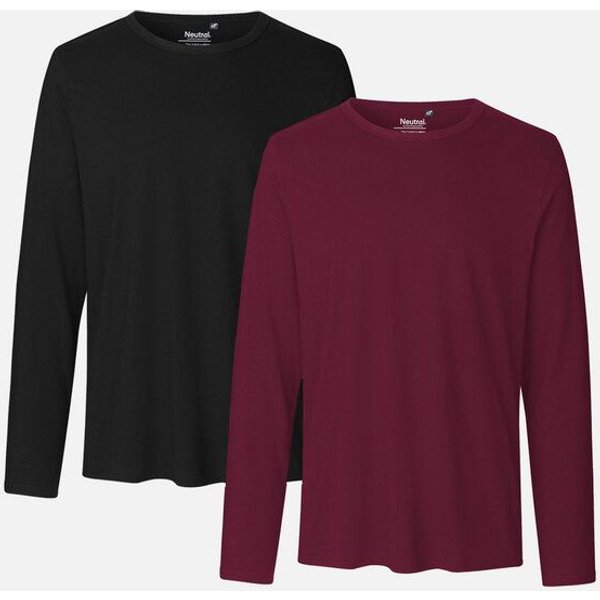 Neutral® Neutral Doppelpack Long Sleeve Shirt Herren - Bio-Baumwolle