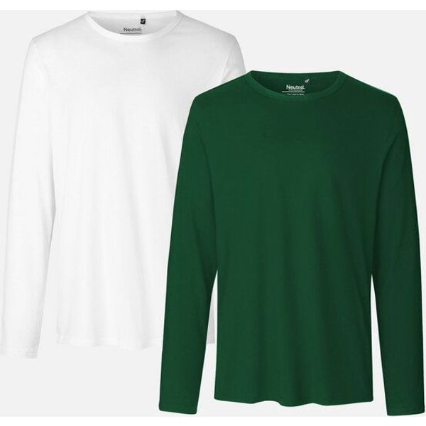 Neutral® Neutral Doppelpack Long Sleeve Shirt Herren - Bio-Baumwolle