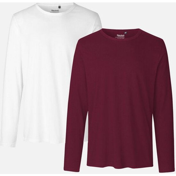 Neutral® Neutral Doppelpack Long Sleeve Shirt Herren - Bio-Baumwolle