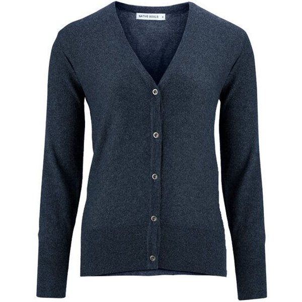 NATIVE SOULS Strick Short-Cardigan Damen - navy