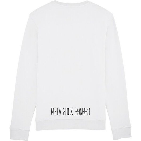Human Family Bio Unisex Rundhals-Sweatshirt - "Change your view" mit 85 % Bio-Baumwolle