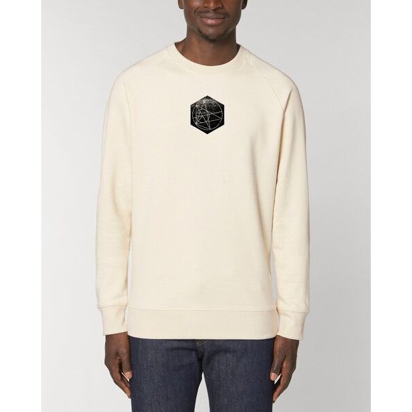 Human Family Bio Herren Rundhals-Sweatshirt "Practice - Hexagon" in 2 Farben aus Bio-Baumwolle