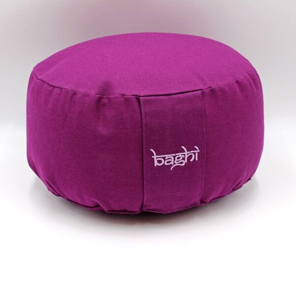 BAGHI rundes Meditationskissen basic 15cm hoch Baumwolle