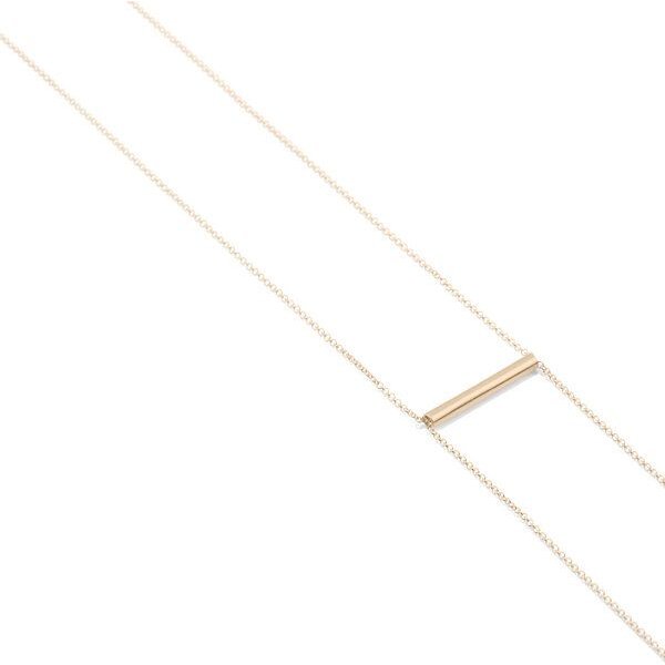Jonathan Radetz Jewellery Kette BELONG, Gold 585, 14 Karat, Länge 80 cm, verstellbar ohne Verschluss, Handmade in Germany