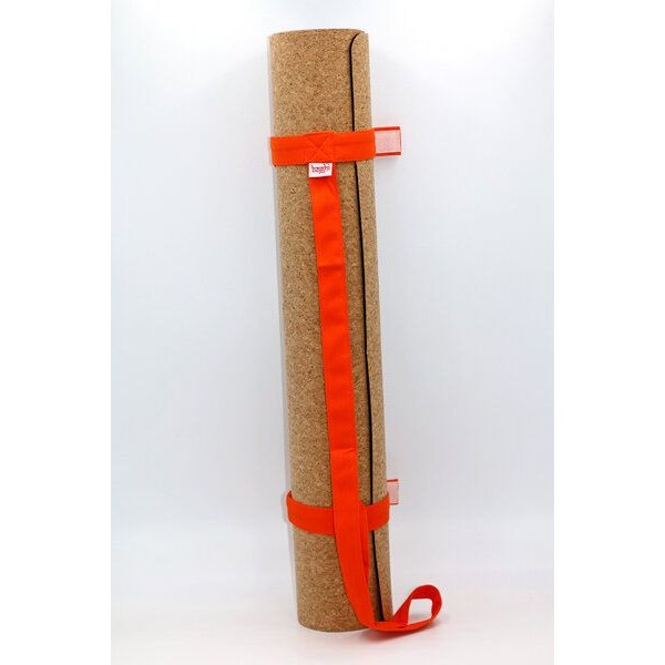BAGHI Yogamatte Kork 183x65cm mit Tragegurt aus Baumwolle