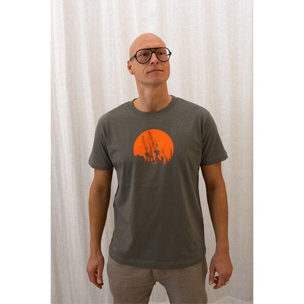 T-Shirtladen-Marktstrasse GmbH Kräne rund, orange Boy-T-Shirt