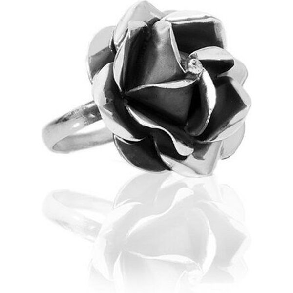 pakilia Ring "Rosa" dunkel groß – fair gehandelt & handgefertigt in Mexiko