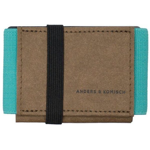 ANDERS & KOMISCH Mini Portemonnaie mit Münzfach A&K MINI CLASSIC - Slim Wallet Braun
