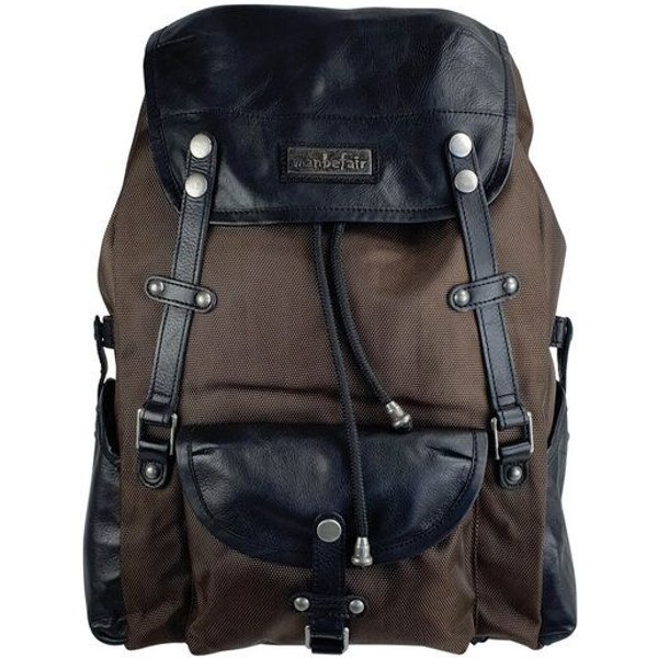 manbefair Laptop-Rucksack Athena aus recyceltem PET-Gewebe & Leder