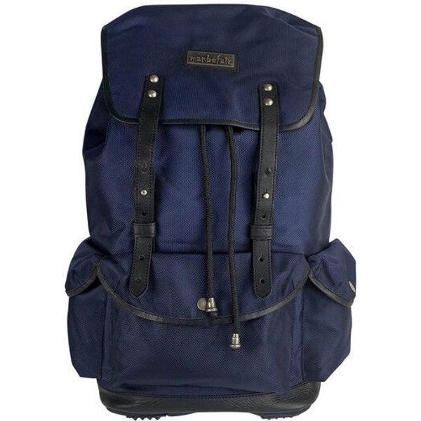 manbefair Laptop-Rucksack Vienna aus recyceltem PET-Gewebe & Leder