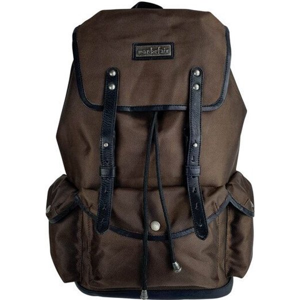 manbefair Laptop-Rucksack Vienna aus recyceltem PET-Gewebe & Leder