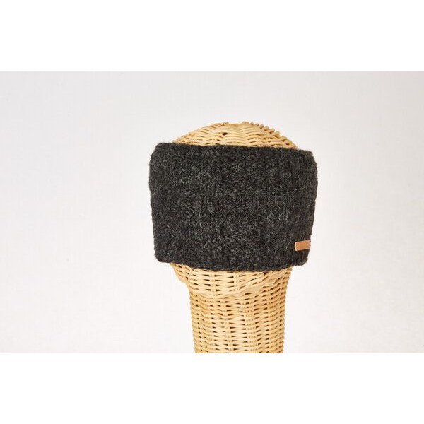 short'n'pietz Schurwollstirnband, handgestrickt mit Schachbrettmuster