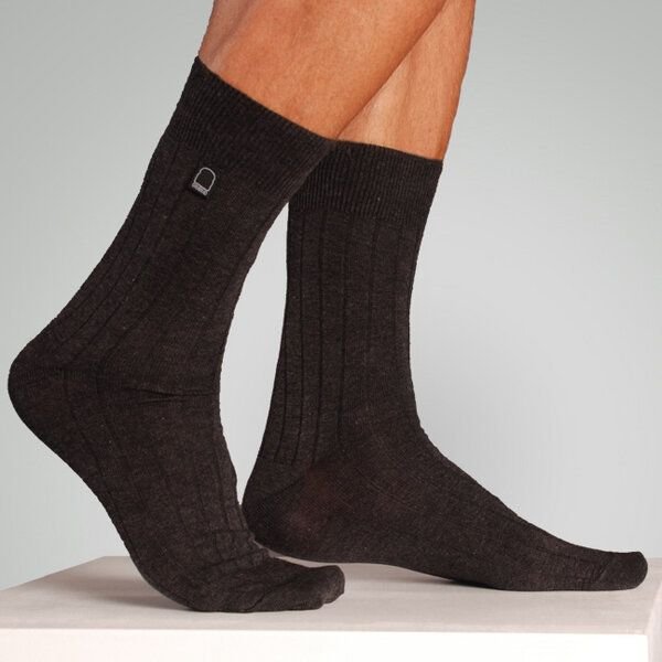 Dailybread Bio-Business-Socken gerippt, anthrazit, 4er Pack